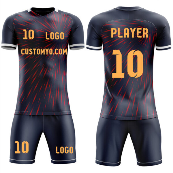 2024 New Design Custom Team Home Soccer Jersey & Shorts add your name and number